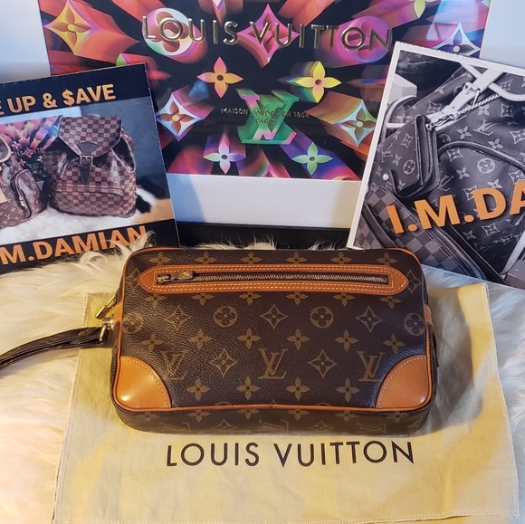 💯 Louis Vuitton Marly Dragonne Clutch - Picture 14 of 14